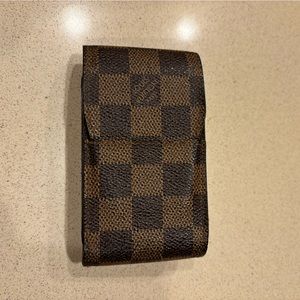 Louis Vuitton Cigarette Case, Damier Ebene, small case